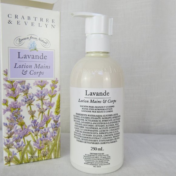 CRABTREE & EVELYN Lavender Hand & Body Lotion NEW 8.5 FL oz Retired, Rare - Picture 5 of 7
